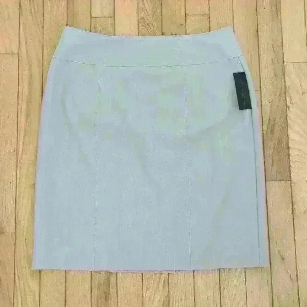 WORTHINGTON | Grey Fully Lined Zip  Up Skirt Size 12
